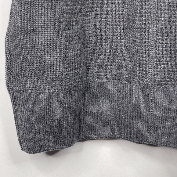 NWT prAna Miliani Dress in Charcoal XS Waffle Knit Drawstring Funnel Neck #7415 - Picture 10 of 16